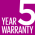 5 years warranty